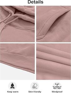 Sudadera con capucha de gran tamaño de moda para estilo juvenil Sudadera con capucha con cordón ajustable - Product Image 4