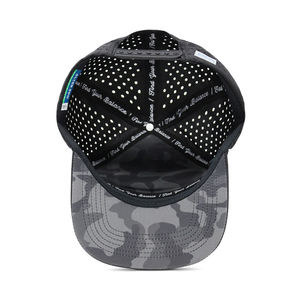 Gorra Snapback con Logotipo Personalizado, Orificios Cortados con Láser, Rendimiento en Exteriores, 6 Paneles, Transpirable, Impermeable, Gorra de Golf, Visera Plana, Camuflaje, Hip Hop - Product Image 4