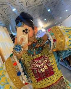 Banjara bohème tribal traditionnel brodé dentelle gland couple robes de mariée pour les femmes afghanes - Product Image 2