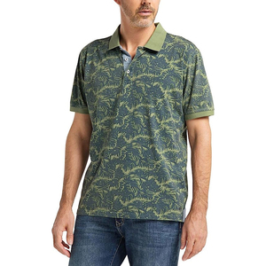 Chemise décontractée pour homme à manches courtes, en toile 100% coton respirante et à séchage rapide, avec logo personnalisé sur le devant, design uni, OEM - Product Image 1