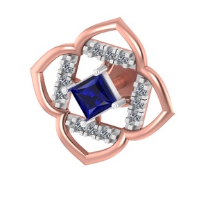 Exquisite 18K Fine <b>Rose</b> <b>Gold</b> Pendant <b>Set</b> for Women Traditional Designer <b>Jewelry</b> with Matching Earrings for Weddings & Parties - Product Image 3