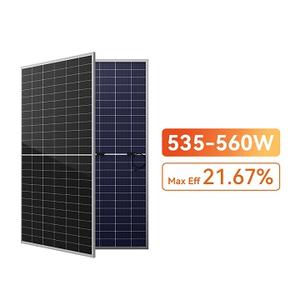 Panel solar JA 690W 700W 705W 710W Tipo N Paneles fotovoltaicos Panel solar bifacial de vidrio doble - Product Image 3