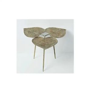 Modern Brass <b>Nesting</b> Coffee <b>Table</b> Contemporary Design Metal End <b>Table</b> Living Room Furniture - Product Image 3
