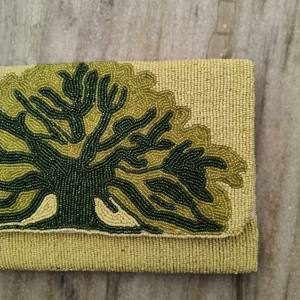 Sac à main de soirée en perles de luxe fait à la main, sac à main de mariée de fête de mariage de créateur, broderie de haute qualité, soie portable - Product Image 2