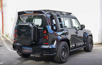 Kit complet de carrosserie de véhicule Grille d'admission d'air Pare-chocs avant Calandre Jupes latérales Passage de roue Jetour T2 Mise à niveau vers le kit carrosserie de DEFENDER