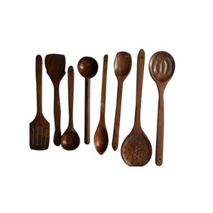 Tenedor de madera de Acacia de alta calidad, cuchillo, queso, juego de utensilios esenciales de madera, espátula, herramientas de cocina, utensilios de madera, colador de cucharón - Product Image 6