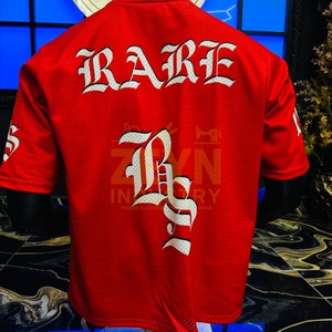 Camiseta Deportiva Roja con Estampado Gráfico para Hombre, Estilo Urbano, Oversize, de Malla, Personalizable OEM - Product Image 3