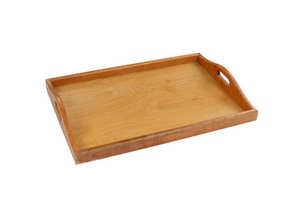 Bandeja de madera moderna de fabricación India, bandeja de madera redonda decorativa, respetuosa con el medio ambiente - Product Image 5