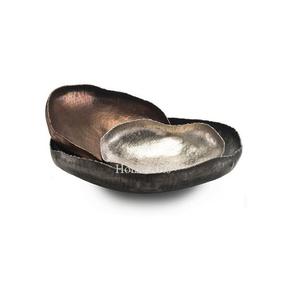 Bol décoratif en aluminium de qualité supérieure taille de forme personnalisée bol de chocolats de couleur noir et or par Home Arts - Product Image 5