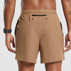 Men's New High Street Sports Casual Double-<b>Layer</b> Fitness Training Shorts Anti-Glare Anti-Wrinkle Sunning Casual with Pockets - Product Image 2