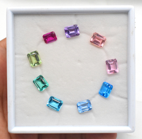 Jeu de pierres précieuses de laboratoire en corindon 7X5mm 8X6mm 9X7mm 10X8mm 11X9mm