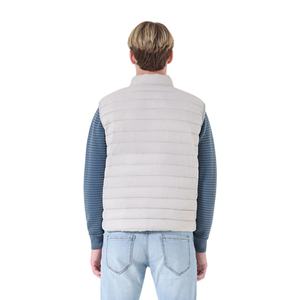 Vestes sans manches pour hommes, design personnalisé en gros, col sans manches, fermeture éclair intégrale, poches latérales, vêtements d'hiver chauds - Product Image 6