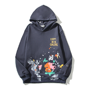 Customized Unisex Puff Printed 100% Cotton Oversized Lined Winter Hoodie 500GSM Heavyweight Streetwear Fashion - Product Image 3