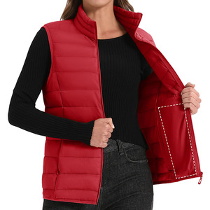 Último estilo transpirable burbuja Puffer chaleco deportes invierno al aire libre sin mangas calidad única Puffer chaleco para mujer - Product Image 3