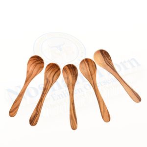 Des cuillères en bois de qualité supérieure fabriquées à la main, parfaites pour cuisiner et servir des aliments, conçues pour durer longtemps et être sûres - Product Image 2