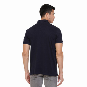 Camiseta ajustada Lisa para hombre, Polo transpirable de secado rápido con cuello vuelto - Product Image 2