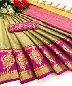 Lancement d'un nouveau Saree de créateur avec jacquard Work Prix le plus bas du marché Surat Gujarat Vêtements ethniques - Product Image 4