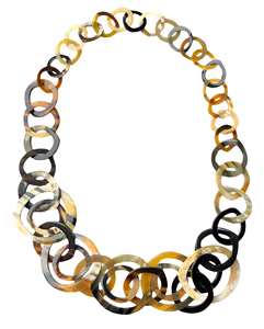 Collar de círculo de cuerno de búfalo, belleza de la naturaleza con nuestro impresionante collar de círculo de cuerno de búfalo de creaciones antiguas - Product Image 1