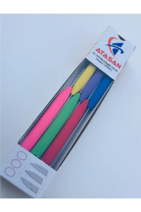 Juego de cuchillos de fruta Atasan 2024, el mejor precio, juegos de cuchillos de cocina coloridos de acero inoxidable de alta calidad, 6 piezas, alimentos para cortar Cocina - Product Image 3