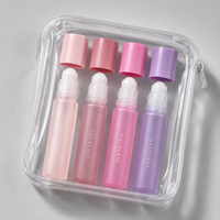 Flacon roll-on en verre fin 20 ml mat couleur pop pour marque de parfum de niche, identité de marque, marque privée
