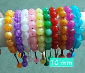 Collar de cuentas de epoxi de todos los colores de moda para mujer, último diseño del fabricante indio con colgante de cuentas de resina para bodas - Product Image 4