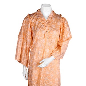 Traje de dos piezas estampado para mujer - Naranja - Product Image 2