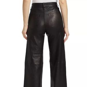 Women's Stylish Boot Cut Leather Pants High-Quality Genuine Leather <b>Perfect</b> <b>Fit</b> for Casual and Formal Wear - Product Image 3