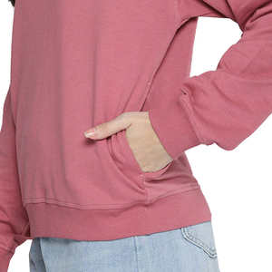 Sudadera con capucha de gran tamaño para mujer, suéter de moda de calle de Color sólido de invierno con logotipo impreso, sudadera de punto para otoño - Product Image 5
