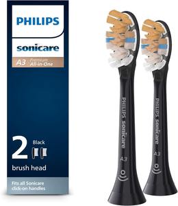 Philips Sonicare A3 All-in-one หัวแปรงสีฟันไฟฟ้าทดแทน-2แพ็ค HX9092/95ของแท้สีดำ - Product Image 1