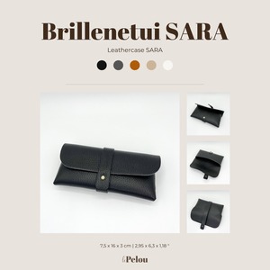 กล่องใส่แว่นกันแดดหนังแท้ ทนทาน พกพาสะดวก ดีไซน์หรูหรา สำหรับทุกเพศ พร้อมกระดุมปิด รุ่น LGC-0009 - Product Image 3
