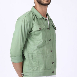 High Quality Latest Design OEM Service Winter Jacket Low MOQ New Arrival Men Jeans Jacket Made In Pakistan - Product Image 3