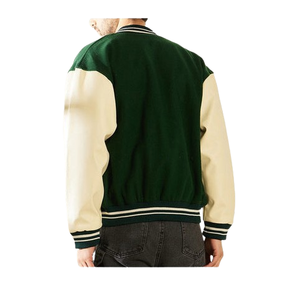 Offre Spéciale veste universitaire en laine d'hiver lourde veste de baseball à capuche avec logo personnalisé manches en cuir brodées caractéristiques classiques - Product Image 2