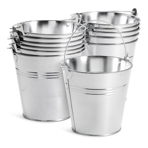 Top Arrivage Refroidisseur de vin galvanisé de haute qualité avec poignée Refroidisseur de champagne Seau à glace à bière et bac à vin pour bar - Product Image 3
