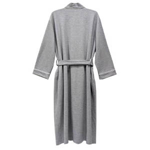 Fabricant de peignoirs d'hôtel de luxe, peignoir en coton 100% gaufré, manches longues, logo sur le devant, décontracté, 250g - Product Image 6