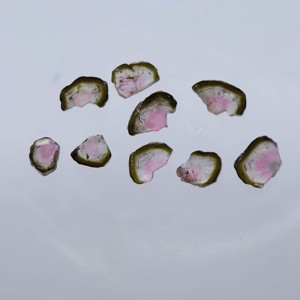 11 quilates turmalina natural rebanada piedra preciosa sandía bio Turmalina de piedras preciosas sueltas de calidad rara disponibles - Product Image 3
