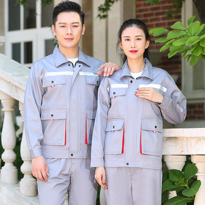 Traje DE TRABAJO alcalino antiestático antiácido para primavera y otoño para hombre, ropa de trabajo de poliéster transpirable, ropa de trabajo cómoda - Product Image 3