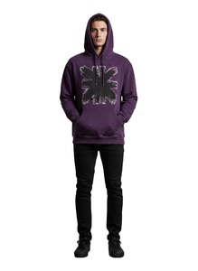 Sudadera con Capucha Extra Grande Personalizada, de Algodón Grueso de 400 g/m², Lavado Ácido, Estilo Vintage, Desgastada, para Hombre, Ropa Urbana, OEM - Product Image 1