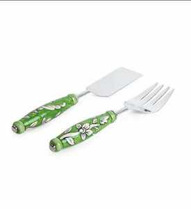 Unique Brass Gold Cute Leaf Design Handle Stainless Steel Salad Set for Home & Restaurant Dinner <b>Table</b> Fork & <b>Spoon</b> - Product Image 4