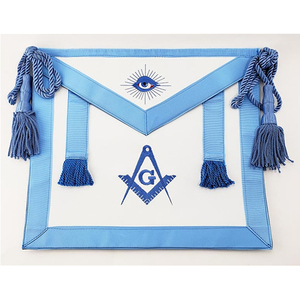 Masonic <b>Apron</b> Medium Blue Cord and Tassels CLEARANCE - Product Image 1