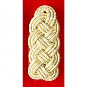 Hombreras con Cordón Metálico Trenzado Plateado/Dorado OEM al por Mayor, Hombreras de Cordón Soutache para Uniformes Ceremoniales - Product Image 1