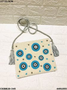 Innovant avec le mauvais œil Artisan Handcrafted Designer Soirée Dames Banjara Boho Stone Beaded Bag - Product Image 6