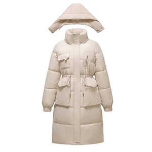 New Women's Winter Puffer Cotton <b>Padded</b> Jacket Hooded Fleece Thick Parkas Warm Loose Long Overcoat Snow Coat Loose Female - Product Image 1