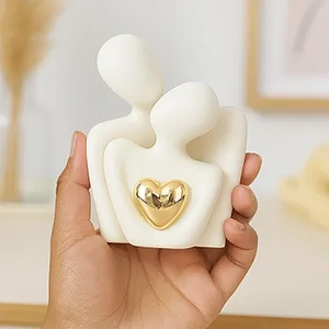 Venta caliente Mini regalos de boda de pareja para el Día de San Valentín Grabados de cerámica abstractos Decoraciones de habitación Showpiece exclusivo - Product Image 3