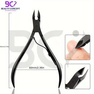Herramienta de Manicura y Pedicura de Precisión, Cortacutículas de Acero Inoxidable, Cuchilla Curva, Apertura de Mandíbula Ancha, Profesional y Duradero para Piel Muerta - Product Image 2