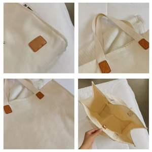 Sac de plage en toile personnalisé pour femmes avec deux sangles Fabriqué au Vietnam Utilisation promotionnelle Personnalisable Sans marque - Product Image 4