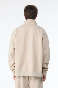 Nouveau style de sweat à capuche oversize à épaules tombantes avec fermeture éclair, tissu polaire chaud et durable pour l'hiver - Product Image 2