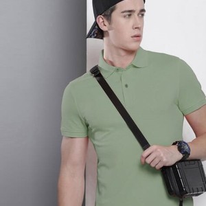 เสื้อยืดโปโลผู้ชายดีไซน์แผงไหล่และโลโก้ฤดูร้อนที่ทันสมัย - Product Image 6