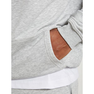 Sweat-shirt en molleton français 100% coton surdimensionné pour homme, logo personnalisé, streetwear à capuche pour l'hiver, vente en gros - Product Image 6