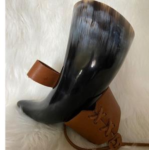 Cuerno para Beber Vikingo Nórdico, Hecho a Mano, Cuerno Natural, Copa para Festivales - Product Image 6