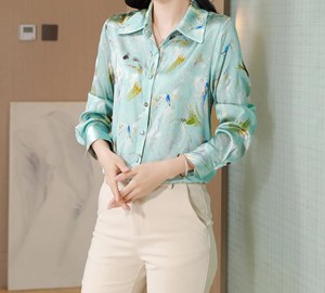 C Trending Sublimation Printed Shirt Camisas de manga larga de alta calidad Diseño elegante Camisas de mujer al por mayor - Product Image 2